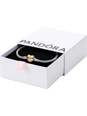 Romantic Heart Clasp Snake Chain Bracelet - Elegant Jewelry Gift for Her